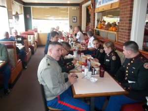 Breakfast with Marine JROTC and Top
