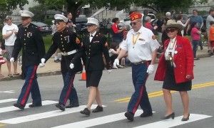 Marine Corps Leaguers  On the March