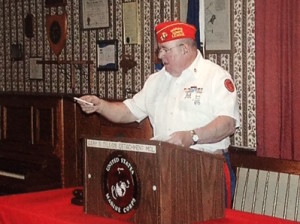 Al serving as Commandant of the Gary S Dillon 2010. You will be missed Marine and Friend.