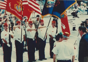 Concord Gulf War Welcome Home Parade August 31 1991. D. Wheeler, J. Finck, R. Wheeler, A. Barrington, M. Lindsley