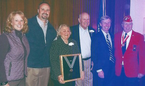 Gov. Lynch awards the NH Medal of Honor.  Dillon Family and Joe Shea.